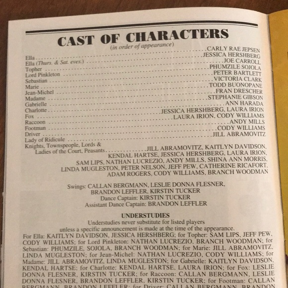 Rogers and Hammerstein’s Cinderella PRIDE PLAYBILL - Picture 4 of 5